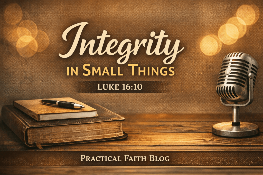 Integrity in Small Things: Why the Little Choices Matter